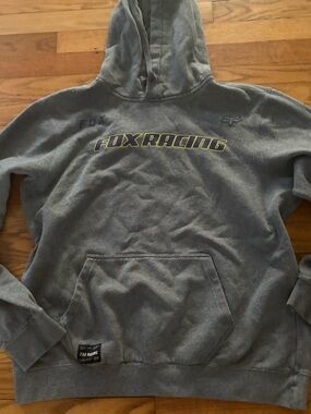 Fox medium Gray Hoodie - Fox Logo